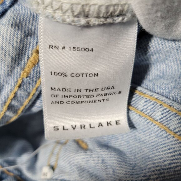 Slvrlake Dakota Jeans Womens Size 26 Straight Leg High Waist Light Wash Denim - Picture 6 of 6